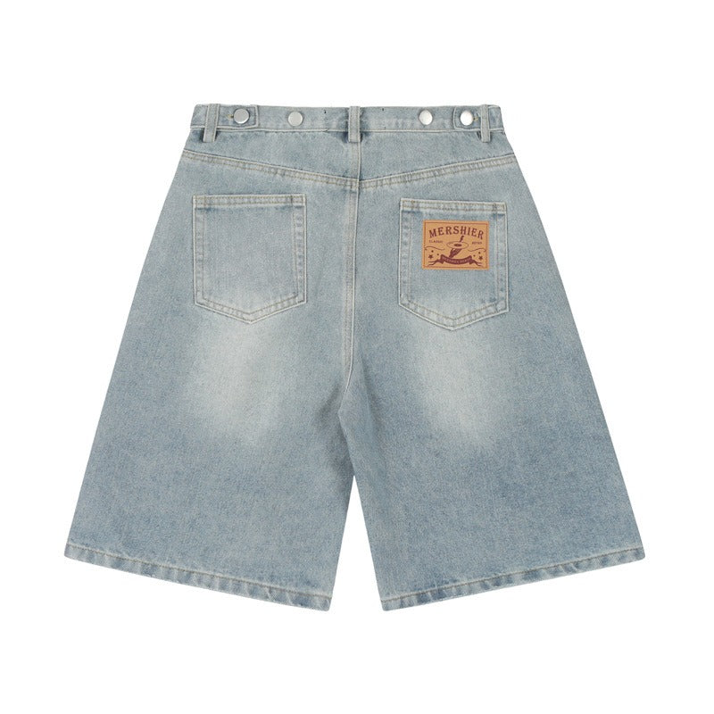 MERSHIER VINTAGE LIGHT WASHED JORTS