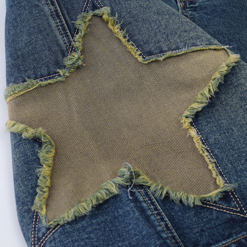 WONDER VINTAGE STAR PATCH JORTS