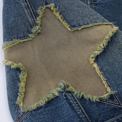 WONDER VINTAGE STAR PATCH JORTS