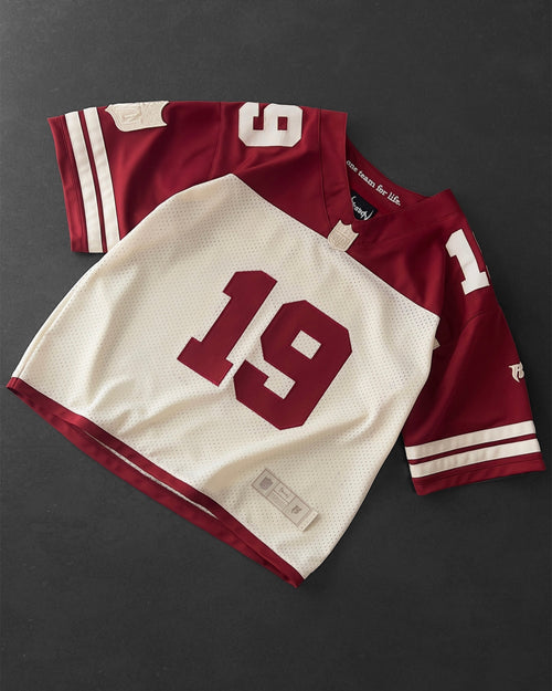 CREAM AND RED 19' JERSEY