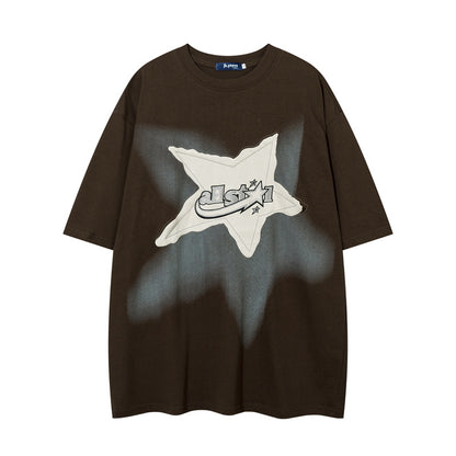 OVERSIZED VINTAGE STAR PATCH T-SHIRT