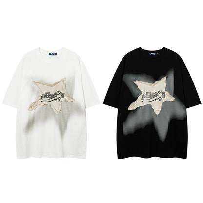 OVERSIZED VINTAGE STAR PATCH T-SHIRT