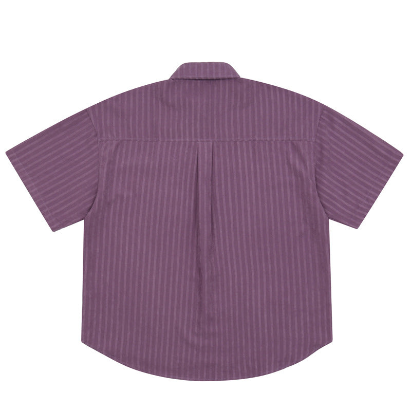 THE HATCH STRIPED BUTTONED SHIRT