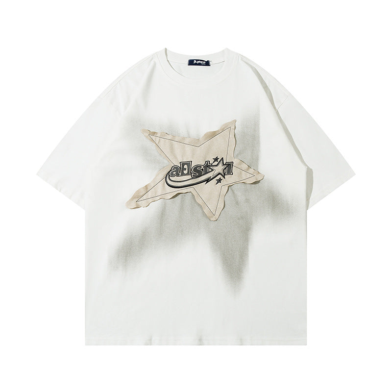 OVERSIZED VINTAGE STAR PATCH T-SHIRT