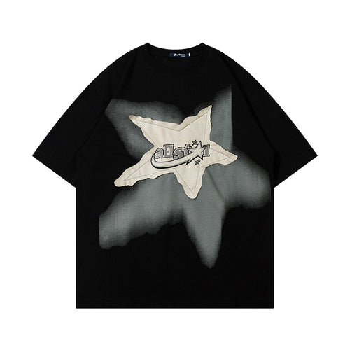 OVERSIZED VINTAGE STAR PATCH T-SHIRT