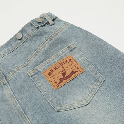 MERSHIER VINTAGE LIGHT WASHED JORTS