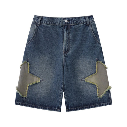 WONDER VINTAGE STAR PATCH JORTS